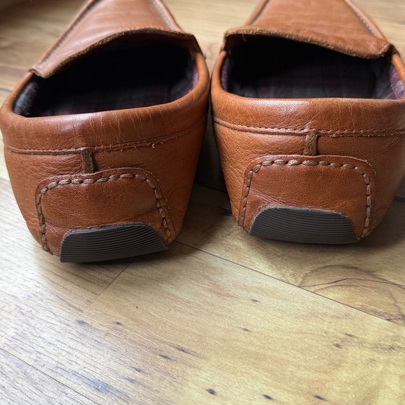 LL BEAN leather mocs slippers men’s 13 excellent - Picture 4 of 8